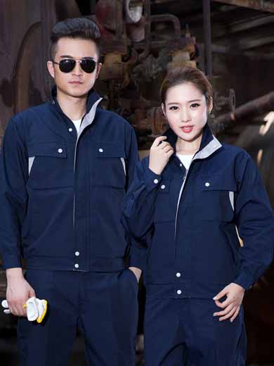 長(zhǎng)袖工作服套裝勞保服汽修服車間廠服純棉電焊工裝